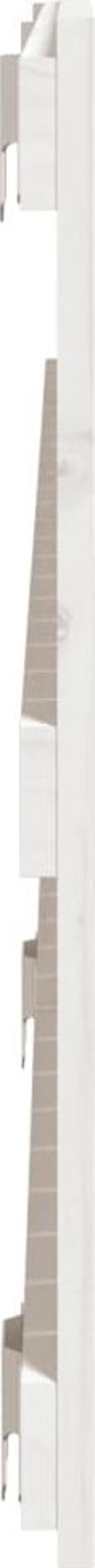 vidaXL Κεφαλάρι Κρεβατιού Λευκό 127,5x3x60 cm από συμπαγές ξύλο πεύκου