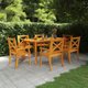 vidaXL Stol ogrodowy, 160x90x75 cm, lite drewno akacjowe