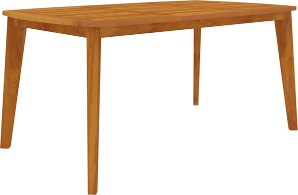 vidaXL Stol ogrodowy, 160x90x75 cm, lite drewno akacjowe