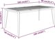 vidaXL Stol ogrodowy, 160x90x75 cm, lite drewno akacjowe