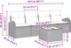vidaXL Σετ Κήπου Καναπέδων 5 Τεμαχίων, Πολυρατάν, Ανοιχτό Γκρι με Μαξιλάρια
