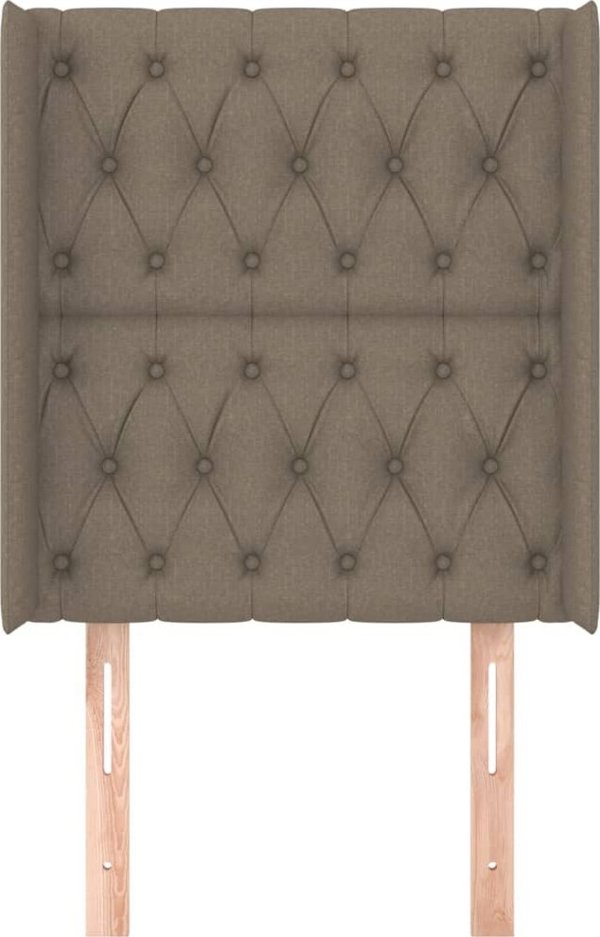 vidaXL Κεφαλάρι uszak, taupe, 83x16x118/128 cm, ύφασμα
