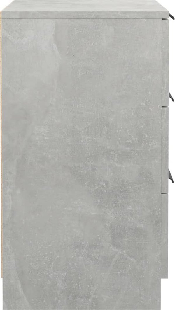 vidaXL Szafka νύχτας, απόχρωση σκυροδέματος, 40x36x65 εκ.
