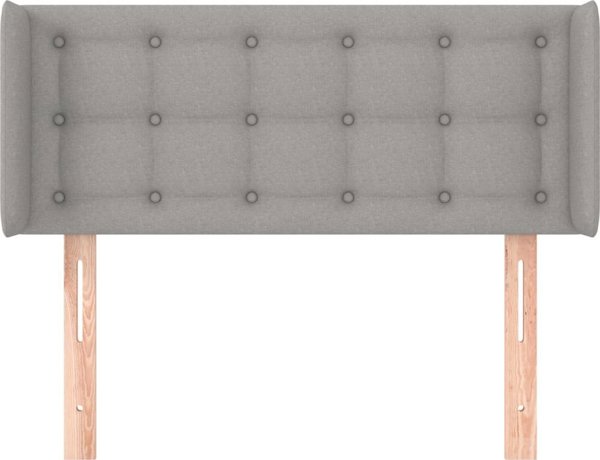 vidaXL Zaglowek uszak 83x16x78/88 cm, ανοιχτό γκρι ύφασμα