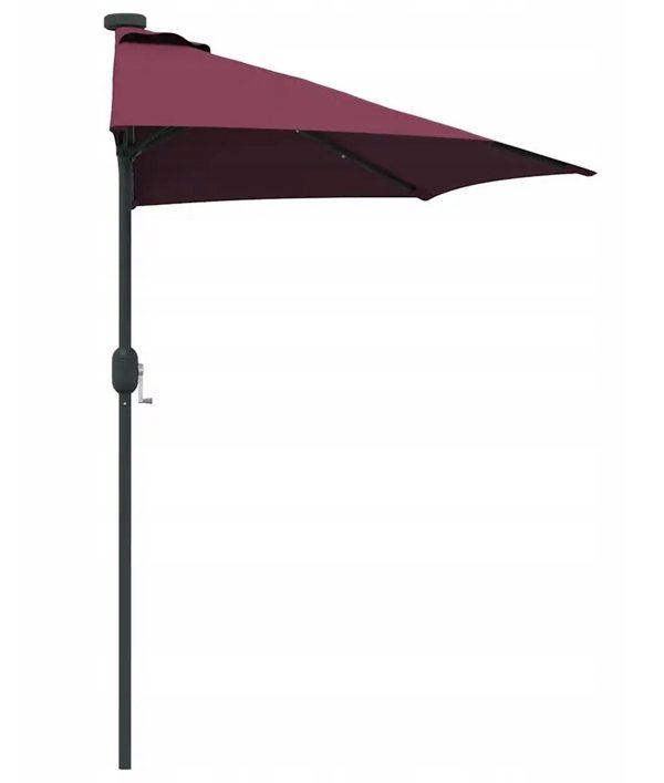 vidaXL Ομπρέλα Ηλίου Κήπου Bordeaux Κόκκινη 294 x 150 x 223 εκ.