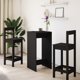 vidaXL Stolik barowy czarny 51x50x103.5 cm material drewnopochodny