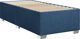 vidaXL Κρεβάτι Kontynentalne με στρώμα, μπλε, ύφασμα 100x200 cm