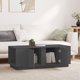 vidaXL vidaXL Stolik kawowy, szary, 110x50x40 cm, lite drewno sosnowe