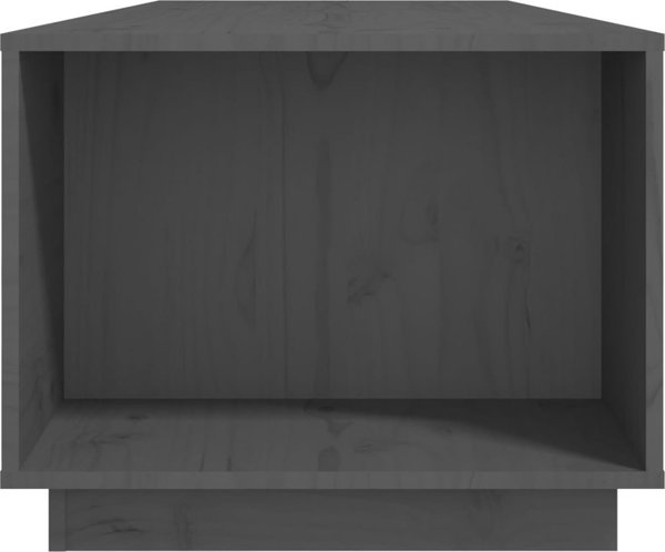 vidaXL vidaXL Stolik kawowy, szary, 110x50x40 cm, lite drewno sosnowe