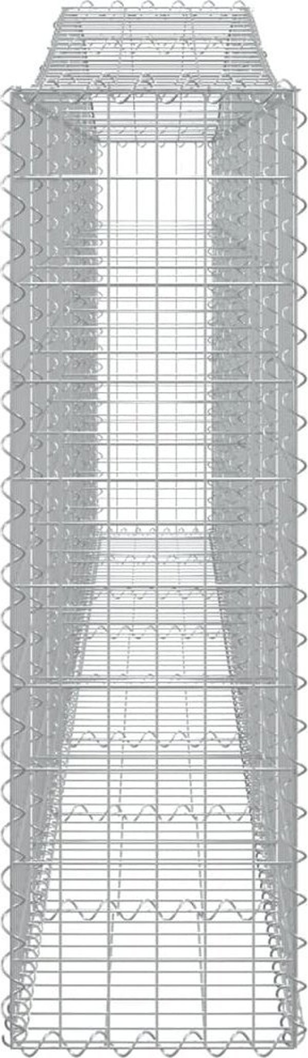 vidaXL Γκαμπιόν καλάθια 2 τεμ 400x30x100/120 εκ, γαλβανισμένο σίδερο