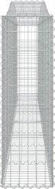 vidaXL Γκαμπιόν καλάθια 2 τεμ 400x30x100/120 εκ, γαλβανισμένο σίδερο