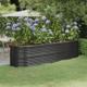 vidaXL vidaXL Donica ogrodowa, malowana proszkowo stal 296x80x68 cm, antracyt