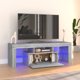 vidaXL Έπιπλο TV με LED, γκρι δρυς sonoma, 120x35x40 cm