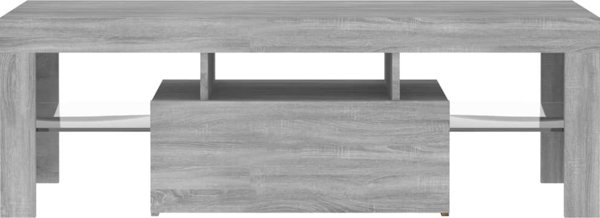 vidaXL Έπιπλο TV με LED, γκρι δρυς sonoma, 120x35x40 cm