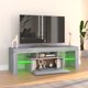 vidaXL Έπιπλο TV με LED, γκρι δρυς sonoma, 120x35x40 cm