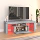vidaXL Έπιπλο TV με LED, γκρι δρυς sonoma, 120x35x40 cm