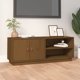 vidaXL Έπιπλο τηλεόρασης, μελί καφέ, 105x34x40 εκ., συμπαγές πεύκο