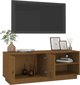 vidaXL Έπιπλο τηλεόρασης, μελί καφέ, 105x34x40 εκ., συμπαγές πεύκο
