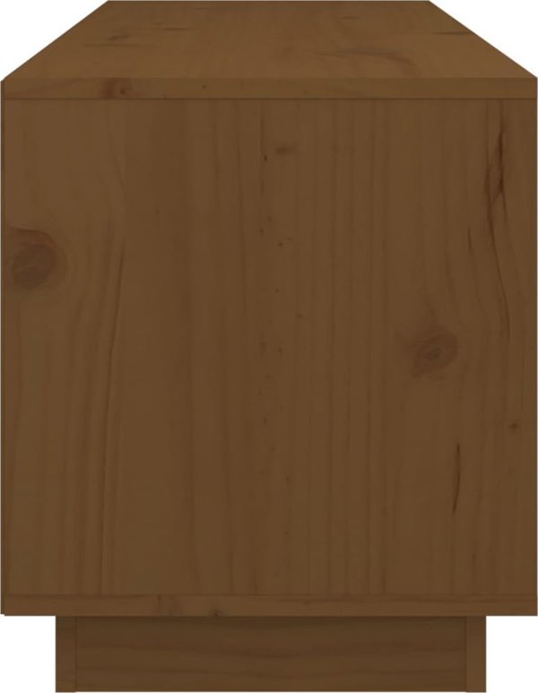 vidaXL Έπιπλο τηλεόρασης, μελί καφέ, 105x34x40 εκ., συμπαγές πεύκο