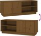 vidaXL Έπιπλο τηλεόρασης, μελί καφέ, 105x34x40 εκ., συμπαγές πεύκο