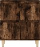 vidaXL Κομοδίνο σε απόχρωση καπνιστής δρυς 60x35x70 εκ., ξυλοπαράγωγο υλικό