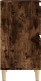 vidaXL Κομοδίνο σε απόχρωση καπνιστής δρυς 60x35x70 εκ., ξυλοπαράγωγο υλικό