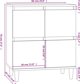 vidaXL Κομοδίνο σε απόχρωση καπνιστής δρυς 60x35x70 εκ., ξυλοπαράγωγο υλικό