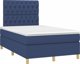 vidaXL Κρεβάτι Continental με Στρώμα, Μπλε 120x200 εκ, ύφασμα
