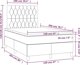 vidaXL Κρεβάτι Continental με Στρώμα, Μπλε 120x200 εκ, ύφασμα