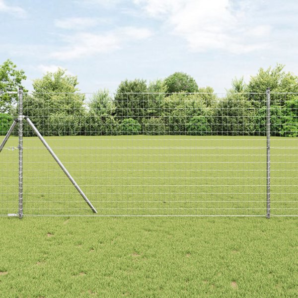 vidaXL Περίφραξη Euro 1,2x10 m, Ατσάλινη Γαλβανισμένη