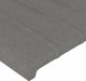 vidaXL Zaglowek do lozka z LED, ciemnoszary, 100x5x78/88 cm, tkanina