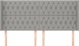 vidaXL Κεφαλάρι uszak ανοιχτό γκρι από ύφασμα, 203x16x118/128 cm