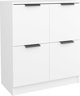 vidaXL Komody, 2 τεμάχια, λευκά, 60x30x70 εκ, υλικό από ξύλο