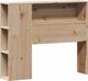 vidaXL Κρεβάτι με ράφι, χωρίς στρώμα, 75x190 εκ., ξύλο πεύκου