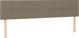 vidaXL Προσκέφαλος κρεβατιού με LED, taupe, 200x5x78/88 cm, ύφασμα