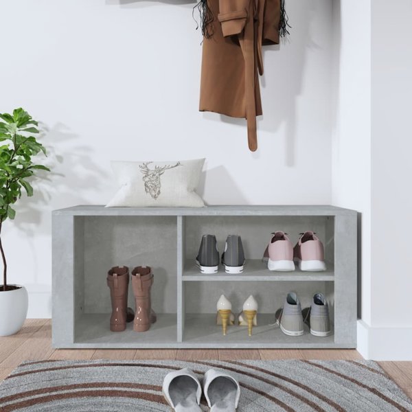 vidaXL Szafka na buty, γκρι σκουριάς, 100x35x45 cm