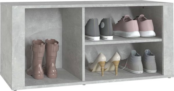 vidaXL Szafka na buty, γκρι σκουριάς, 100x35x45 cm