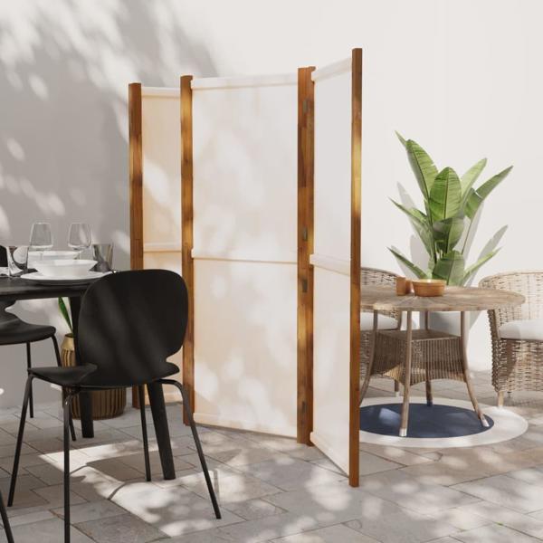 vidaXL vidaXL Parawan 5-panelowy, kremowy, 350 x 180 cm