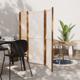 vidaXL vidaXL Parawan 5-panelowy, kremowy, 350 x 180 cm