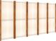 vidaXL vidaXL Parawan 5-panelowy, kremowy, 350 x 180 cm