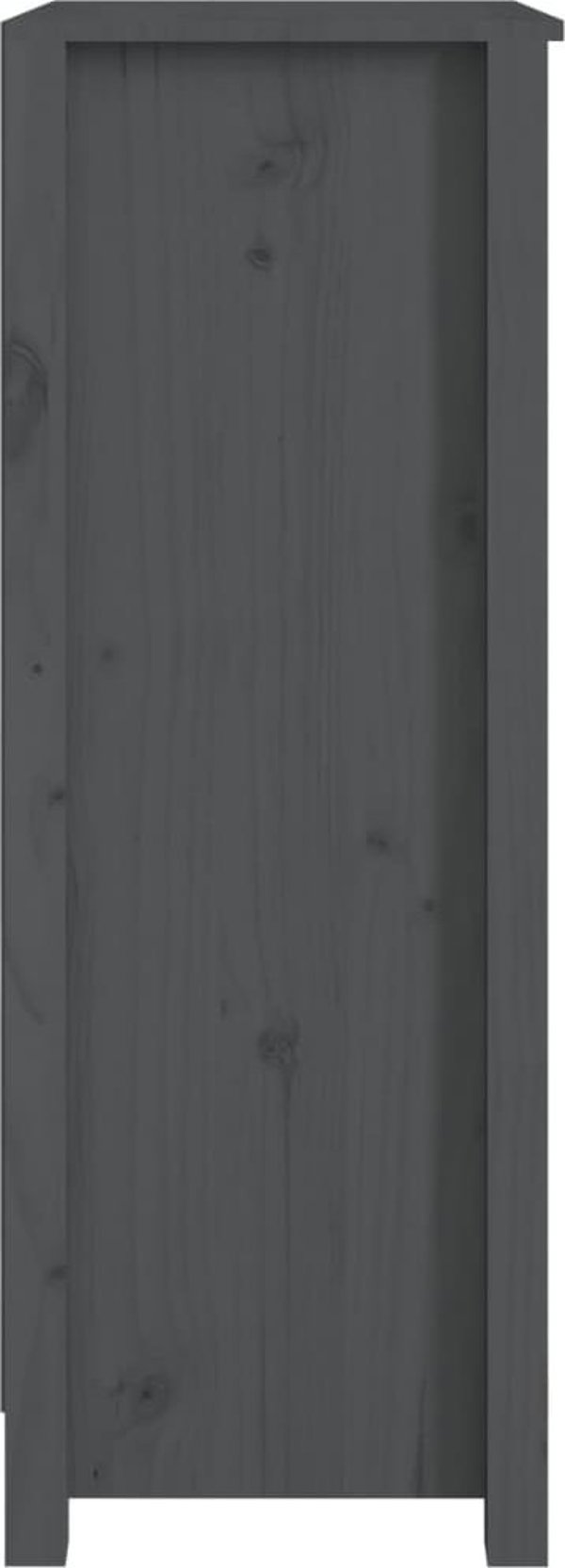 vidaXL Βιβλιοθήκη, γκρι, 50x35x97 cm, μασίφ πεύκο