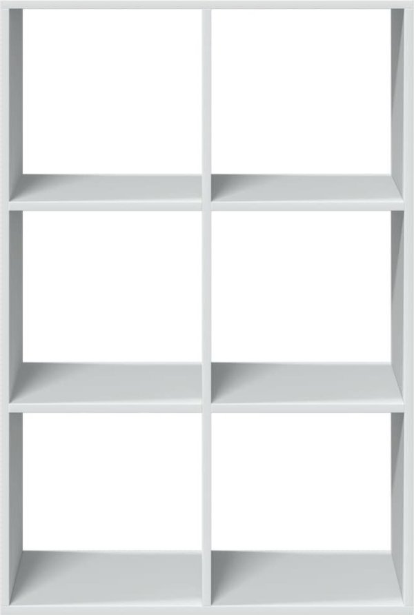 vidaXL ράφι διαχωριστικό, λευκό, 69,5x29x103,5 εκ.