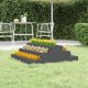 vidaXL Donica, szara, 80x80x27 cm, lite drewno sosnowe