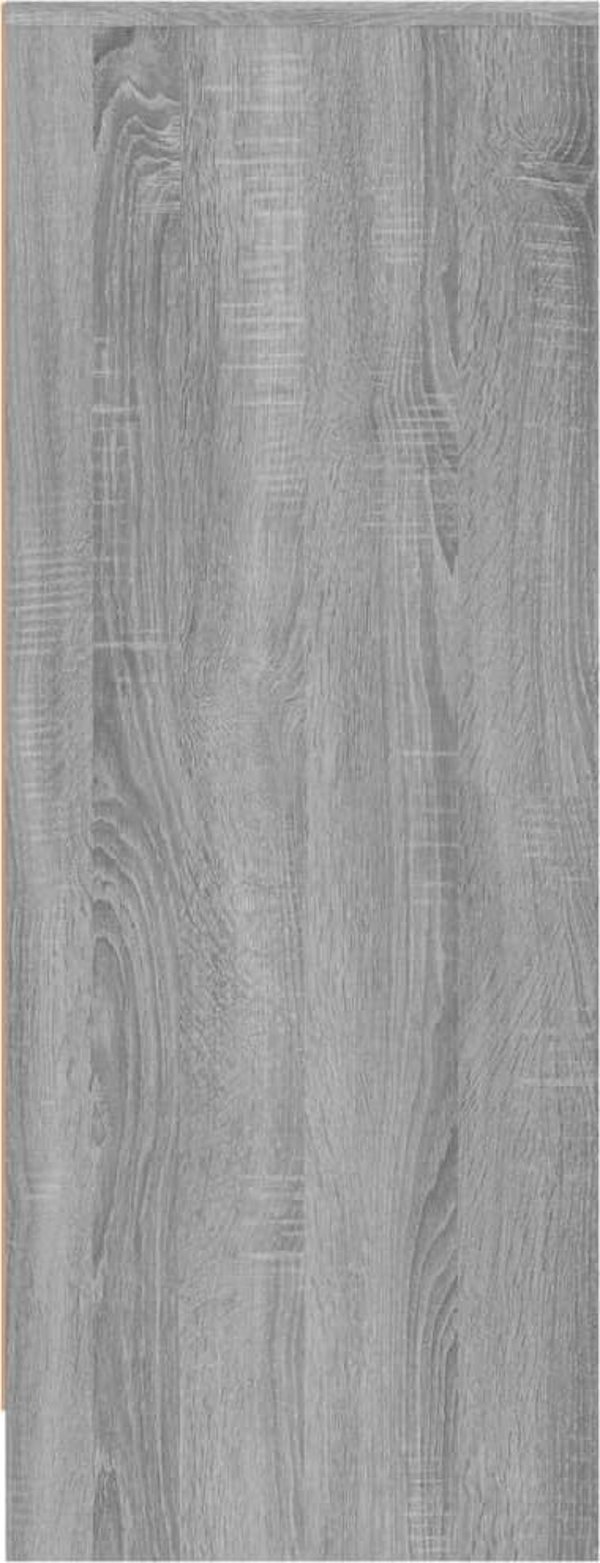 vidaXL Ντουλάπι για παπούτσια, γκρι δρυς Sonoma, 60x35x92 cm