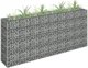 vidaXL Υψωμένο ζαρντινιέρα gabion, γαλβανισμένος χάλυβας, 180x30x90 cm