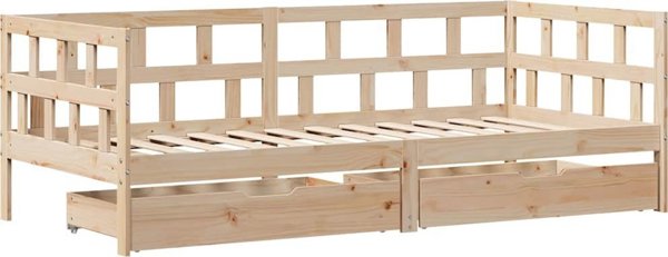 vidaXL Kanapes Krevati me Syrtaria 80x200 cm apo Xylo Pefkou