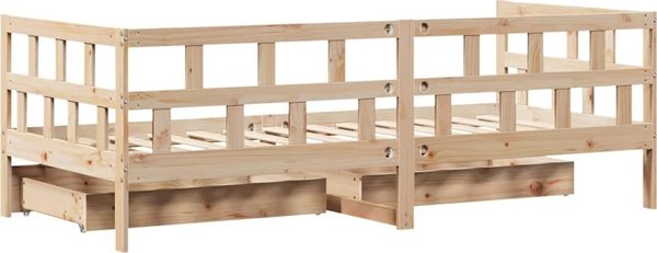 vidaXL Kanapes Krevati me Syrtaria 80x200 cm apo Xylo Pefkou