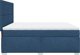 vidaXL Κρεβάτι Continental με Στρώμα Μπλε Ύφασμα 200x200 cm