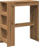 vidaXL Stolik barowy z przegrodami, dab artisian, 90x40x103,5 cm