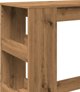 vidaXL Stolik barowy z przegrodami, dab artisian, 90x40x103,5 cm